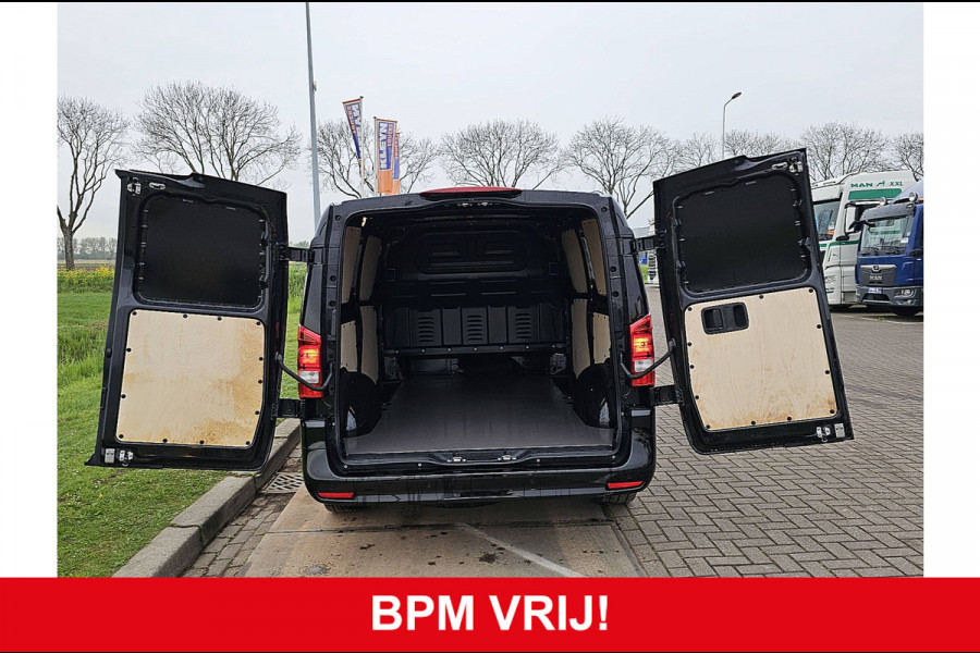 Mercedes-Benz Vito 116 CDI L3 2x-Zijdeur LED SELECT Navi Airco Automaat Bumpers-Kleur Lm-Velgen 3-Zits/ Leer DEMO BPM-Vrij!