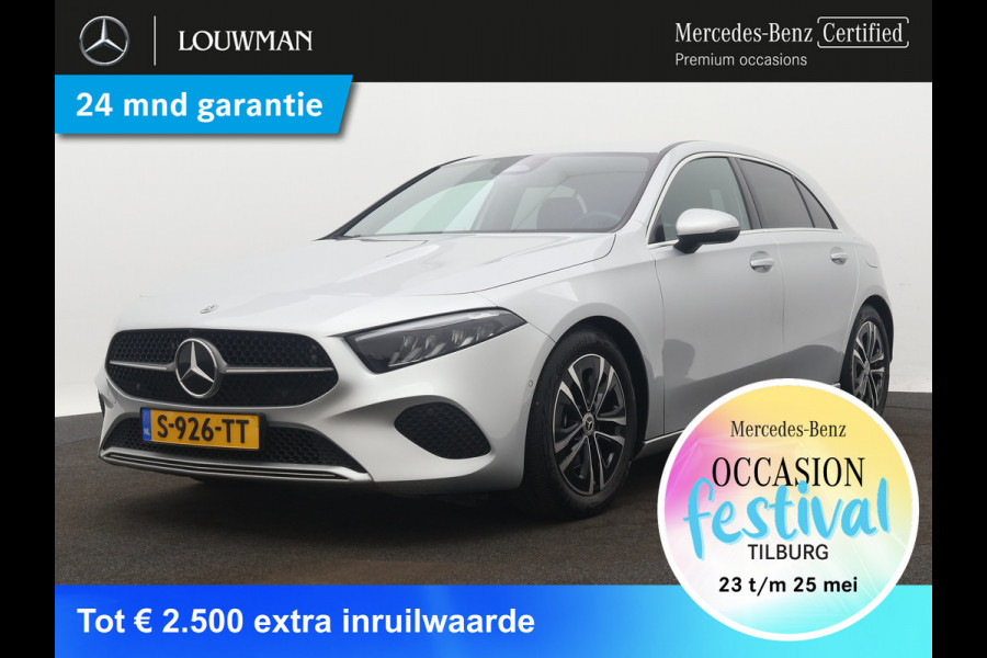 Mercedes-Benz A-Klasse 180 Business Line | Achteruitrijcamera | Navigatie | Lederen bekleding | Dodehoek Ass. | Stoelverwarming | Inclusief 24 maanden MB Certified garantie voor Europa.