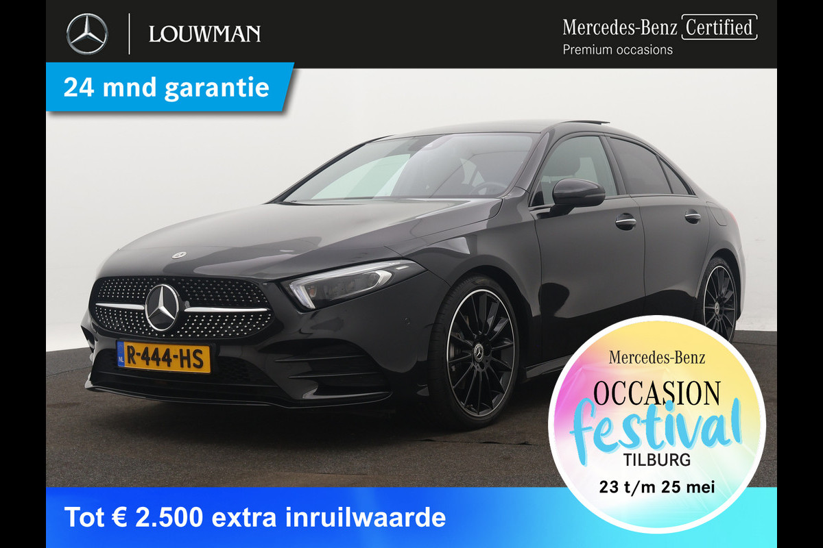 Mercedes-Benz A-Klasse 180 Business Solution AMG | AMG-Styling | Panoramadak | Multibeam LED | NIghtpakket | 18 inch Multispaaks velgen | Sfeerverlichting | Navigatie | Smartphone-integratie | Inclusief 24 maanden MB Certified garantie voor Europa. Mercedes-Benz A-Klasse 180 Business Solution AMG | AMG-Styling | Panoramadak | Multibeam LED | NIghtpakket | 18 inch Multispaaks velgen | Sfeerverlichting | Navigatie | Smartphone-integratie | Inclusief 24 maanden MB Certified garantie voor Europa.