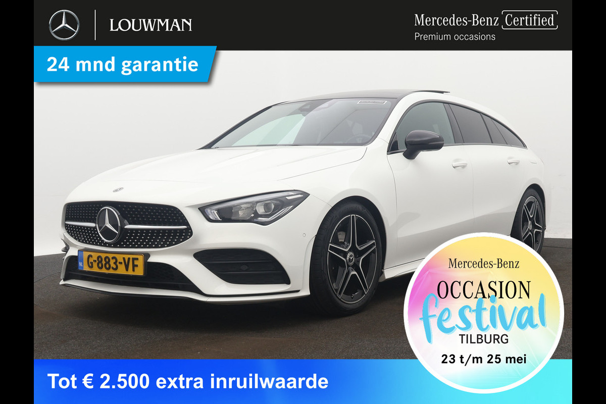 Mercedes-Benz CLA-Klasse Shooting Brake 180 Advantage | AMG-Styling | Achteruitrijcamera | Panoramadak | Lichtmetalen velgen | Trekhaak | Parking support | Navigatie | Inclusief 24 maanden MB Certified garantie voor Europa. Mercedes-Benz CLA-Klasse Shooting Brake 180 Advantage | AMG-Styling | Achteruitrijcamera | Panoramadak | Lichtmetalen velgen | Trekhaak | Parking support | Navigatie | Inclusief 24 maanden MB Certified garantie voor Europa.