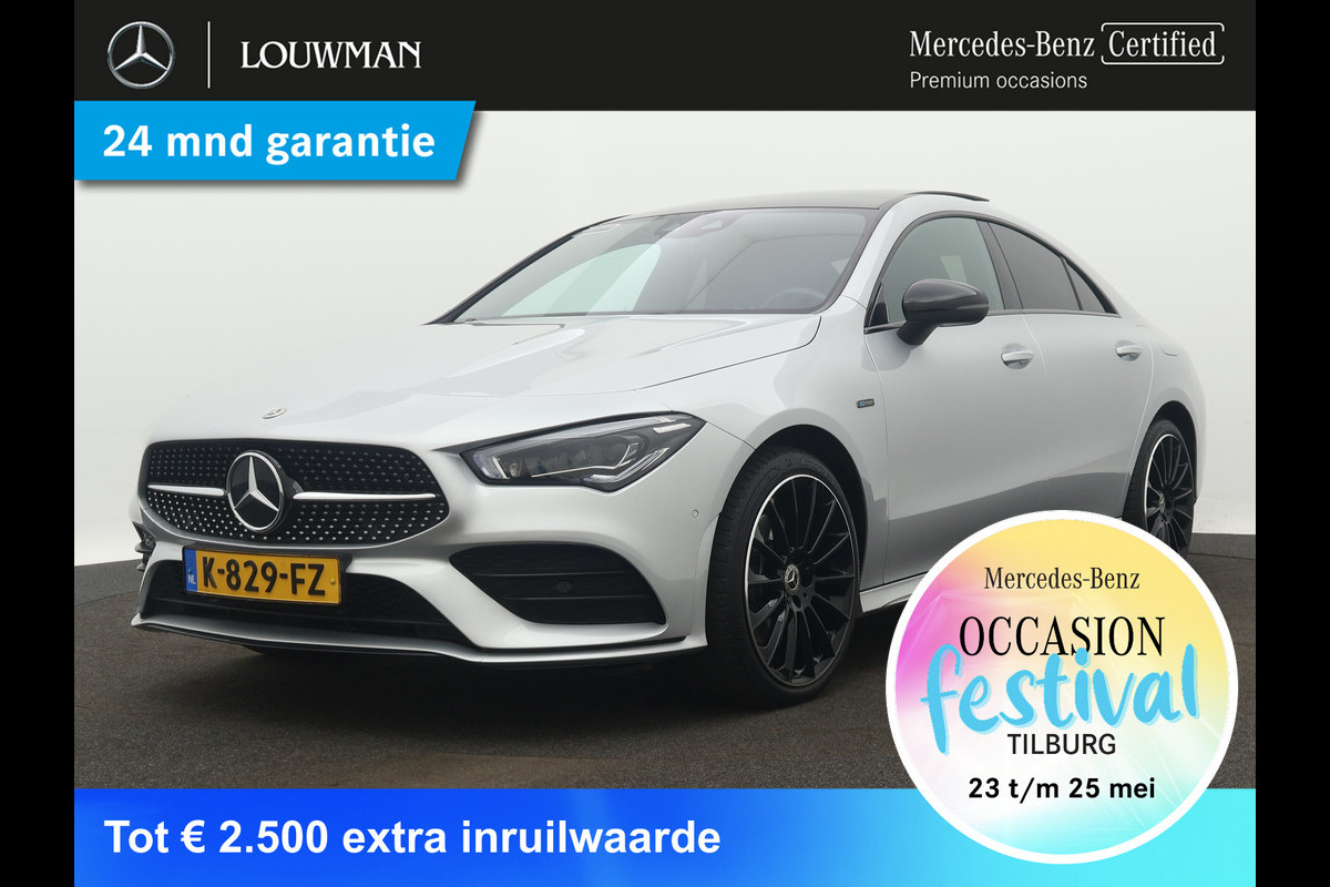Mercedes-Benz CLA-Klasse 250 e Business Solution AMG Limited | Multispaaks lichtmetalen velgen | Panoramadak | MBUX wide screen | Navigatie | Parking support | Inclusief 24 maanden MB Certified garantie voor Europa. Mercedes-Benz CLA-Klasse 250 e Business Solution AMG Limited | Multispaaks lichtmetalen velgen | Panoramadak | MBUX wide screen | Navigatie | Parking support | Inclusief 24 maanden MB Certified garantie voor Europa.