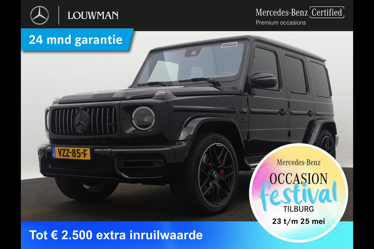 Mercedes-Benz G-Klasse AMG 63 | Grijs kenteken Prijs excl. BTW en BPM | Brabus tuning 700PK | Schuifdak | 22" LM kruisspaaks gesmede AMG-velgen zwart | Night pakket +II Carbon inleg | Alarm klasse 3+5 | Inclusief 24 maanden MB Certified garantie voor Europa. Mercedes-Benz G-Klasse AMG 63 | Grijs kenteken Prijs excl. BTW en BPM | Brabus tuning 700PK | Schuifdak | 22" LM kruisspaaks gesmede AMG-velgen zwart | Night pakket +II Carbon inleg | Alarm klasse 3+5 | Inclusief 24 maanden MB Certified garantie voor Europa.