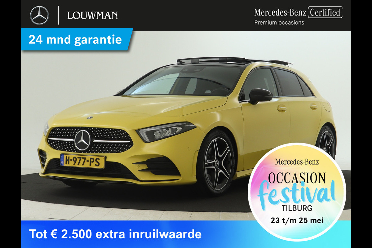 Mercedes-Benz A-Klasse 180 Business Solution AMG | Lichtmetalen velgen | AMG Line | Night Pakket | Panorama Schuif-Kanteldak | Parking support camera achter | navigatie | Inclusief 24 maanden MB Certified garantie voor Europa. Mercedes-Benz A-Klasse 180 Business Solution AMG | Lichtmetalen velgen | AMG Line | Night Pakket | Panorama Schuif-Kanteldak | Parking support camera achter | navigatie | Inclusief 24 maanden MB Certified garantie voor Europa.