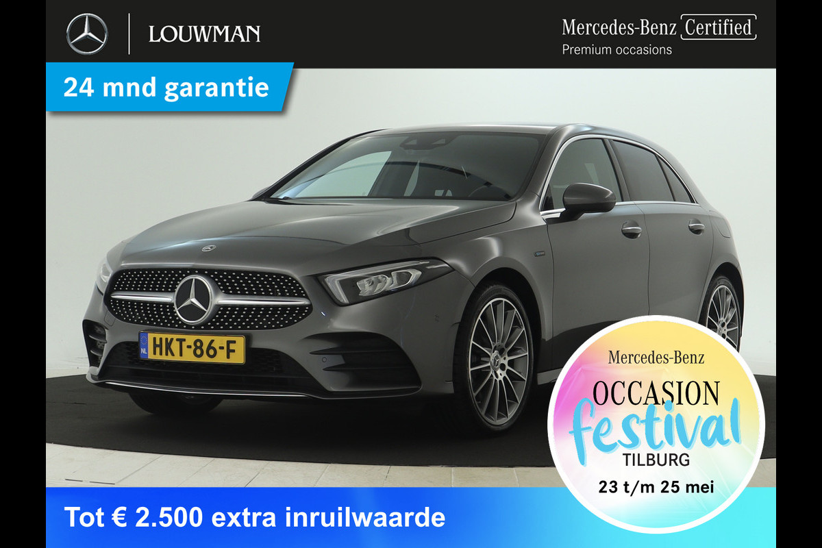 Mercedes-Benz A-Klasse 250 e AMG Plug-In Hybride | AMG Line | 19 AMG Velgen | Dosehoek Assist | Achteruitrijcamera | Inclusief 24 maanden MB Certified garantie voor Europa. Mercedes-Benz A-Klasse 250 e AMG Plug-In Hybride | AMG Line | 19 AMG Velgen | Dosehoek Assist | Achteruitrijcamera | Inclusief 24 maanden MB Certified garantie voor Europa.