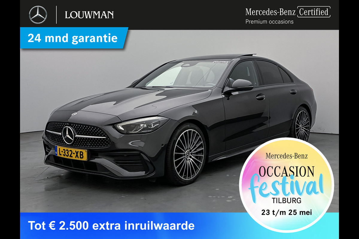 Mercedes-Benz C-Klasse 200 Launch Edition AMG Line | Multispaaks lichtmetalen velgen | Panoramadak | Navigatie | Parking support met camera achter | Inclusief 24 maanden MB Certified garantie voor Europa. Mercedes-Benz C-Klasse 200 Launch Edition AMG Line | Multispaaks lichtmetalen velgen | Panoramadak | Navigatie | Parking support met camera achter | Inclusief 24 maanden MB Certified garantie voor Europa.
