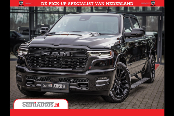 Dodge Ram 1500 Limited Demo Night High Output 540HP 706Nm | Massage + Full Option | De Meest Luxe en Volle Pick-Up in zijn Klasse | Comfortabele Dubbele Cabine met Royale 5 Zitplaatsen | BPM vrij | Nu Leverbaar uit Voorraad | Voorraad Nr 2263 - V76JVF