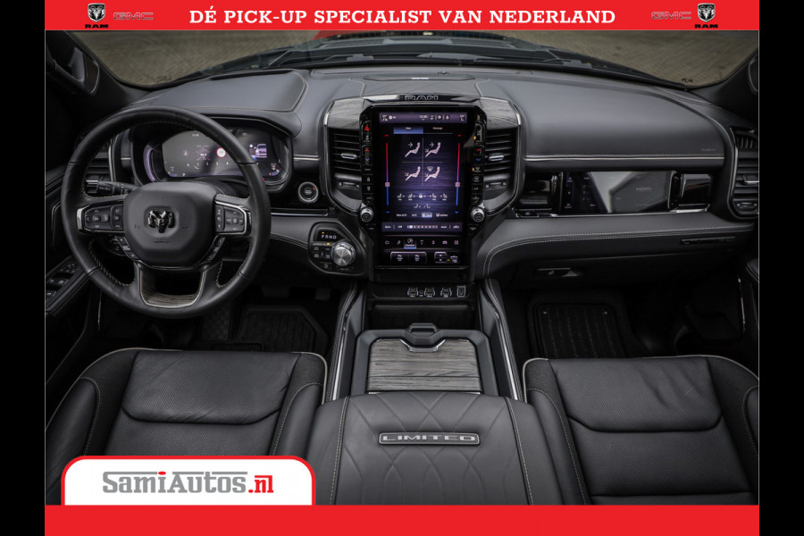Dodge Ram 1500 Limited Demo Night High Output 540HP 706Nm | Massage + Full Option | De Meest Luxe en Volle Pick-Up in zijn Klasse | Comfortabele Dubbele Cabine met Royale 5 Zitplaatsen | BPM vrij | Nu Leverbaar uit Voorraad | Voorraad Nr 2263 - V76JVF