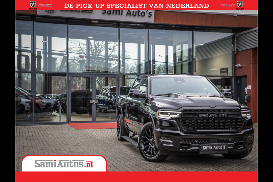 Dodge Ram 1500 LIMITED H.O | 540 PK | Z.G.A.N | DEZE RAM BESCHIKT OVER ALLE BESCHIKBARE OPTIES | Comfortabele Dubbele Cabine met Royale 5 Zitplaatsen | BPM vrij | Nu Leverbaar uit Voorraad | Voorraad Nr 2265 - V77JVF