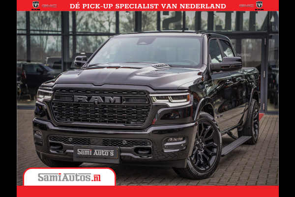 Dodge Ram 1500 LIMITED H.O | 540 PK | Z.G.A.N | DEZE RAM BESCHIKT OVER ALLE BESCHIKBARE OPTIES | Comfortabele Dubbele Cabine met Royale 5 Zitplaatsen | BPM vrij | Nu Leverbaar uit Voorraad | Voorraad Nr 2265 - V77JVF