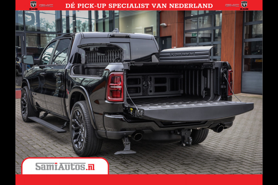 Dodge Ram 1500 LIMITED H.O | 540 PK | Z.G.A.N | DEZE RAM BESCHIKT OVER ALLE BESCHIKBARE OPTIES | Comfortabele Dubbele Cabine met Royale 5 Zitplaatsen | BPM vrij | Nu Leverbaar uit Voorraad | Voorraad Nr 2265 - V77JVF