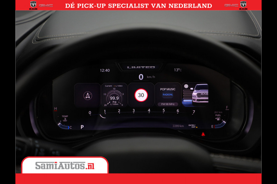 Dodge Ram 1500 LIMITED H.O | 540 PK | Z.G.A.N | DEZE RAM BESCHIKT OVER ALLE BESCHIKBARE OPTIES | Comfortabele Dubbele Cabine met Royale 5 Zitplaatsen | BPM vrij | Nu Leverbaar uit Voorraad | Voorraad Nr 2265 - V77JVF