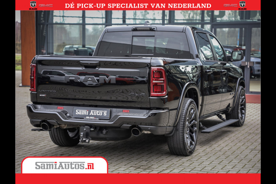 Dodge Ram 1500 LIMITED H.O | 540 PK | Z.G.A.N | DEZE RAM BESCHIKT OVER ALLE BESCHIKBARE OPTIES | Comfortabele Dubbele Cabine met Royale 5 Zitplaatsen | BPM vrij | Nu Leverbaar uit Voorraad | Voorraad Nr 2265 - V77JVF