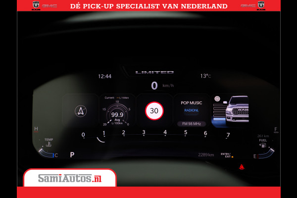 Dodge Ram 1500 LIMITED H.O | 540 PK | Z.G.A.N | DEZE RAM BESCHIKT OVER ALLE BESCHIKBARE OPTIES | Comfortabele Dubbele Cabine met Royale 5 Zitplaatsen | BPM vrij | Nu Leverbaar uit Voorraad | Voorraad Nr 2265 - V77JVF