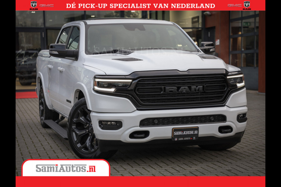 Dodge Ram Limited Night | 5.7 V8 Hemi Full Option | Comfortabele Dubbele Cabine met Royale 5 Zitplaatsen | De Meest Luxe en Volle Pick-Up in zijn Klasse | BPM vrij | Nu Leverbaar uit Voorraad | Voorraad Nr v45lpr