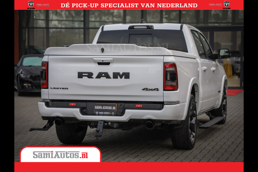Dodge Ram Limited Night | 5.7 V8 Hemi Full Option | Comfortabele Dubbele Cabine met Royale 5 Zitplaatsen | De Meest Luxe en Volle Pick-Up in zijn Klasse | BPM vrij | Nu Leverbaar uit Voorraad | Voorraad Nr v45lpr