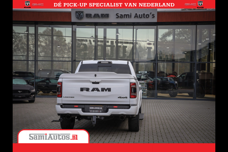 Dodge Ram Limited Night | 5.7 V8 Hemi Full Option | Comfortabele Dubbele Cabine met Royale 5 Zitplaatsen | De Meest Luxe en Volle Pick-Up in zijn Klasse | BPM vrij | Nu Leverbaar uit Voorraad | Voorraad Nr v45lpr