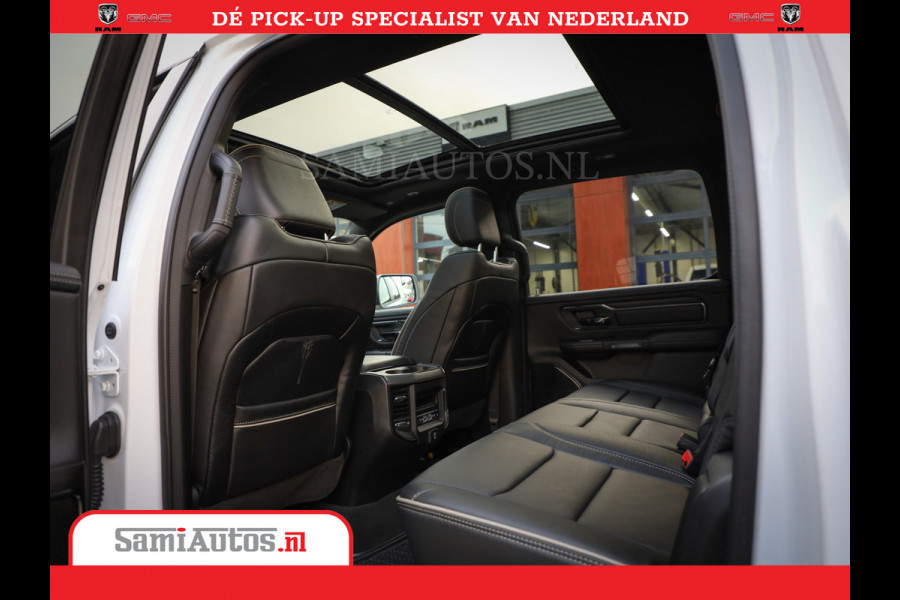 Dodge Ram Limited Night | 5.7 V8 Hemi Full Option | Comfortabele Dubbele Cabine met Royale 5 Zitplaatsen | De Meest Luxe en Volle Pick-Up in zijn Klasse | BPM vrij | Nu Leverbaar uit Voorraad | Voorraad Nr v45lpr