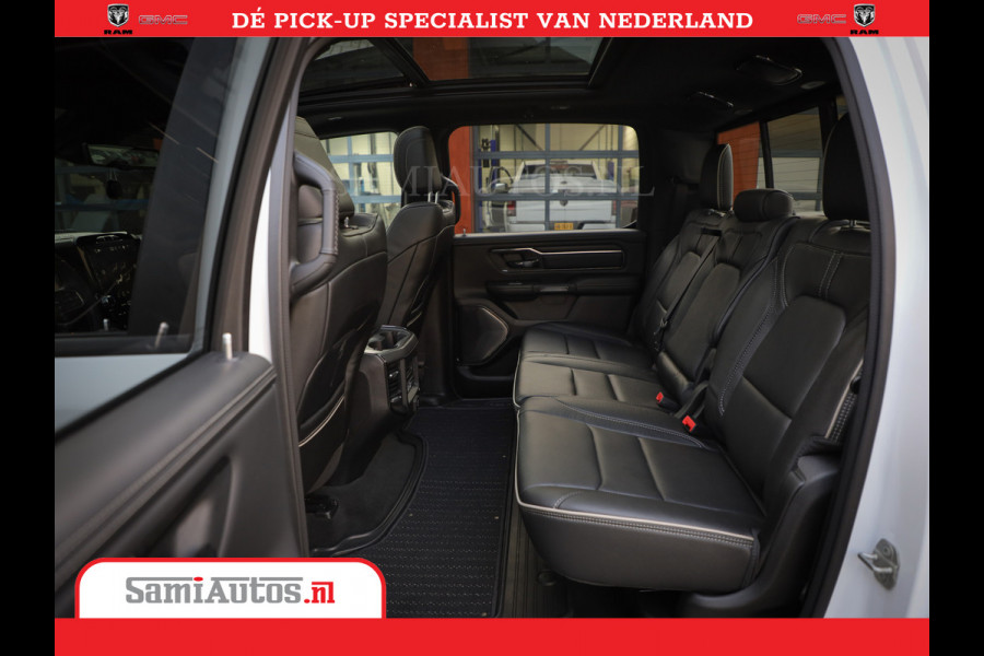 Dodge Ram Limited Night | 5.7 V8 Hemi Full Option | Comfortabele Dubbele Cabine met Royale 5 Zitplaatsen | De Meest Luxe en Volle Pick-Up in zijn Klasse | BPM vrij | Nu Leverbaar uit Voorraad | Voorraad Nr v45lpr