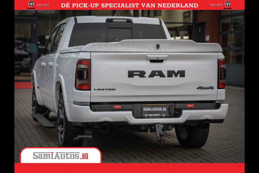 Dodge Ram Limited Night | 5.7 V8 Hemi Full Option | Comfortabele Dubbele Cabine met Royale 5 Zitplaatsen | De Meest Luxe en Volle Pick-Up in zijn Klasse | BPM vrij | Nu Leverbaar uit Voorraad | Voorraad Nr v45lpr