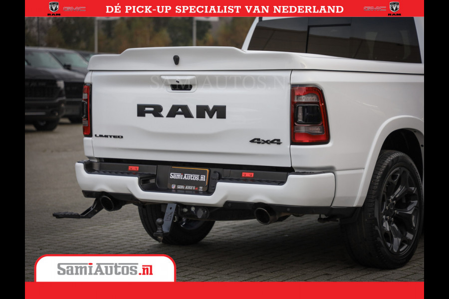 Dodge Ram Limited Night | 5.7 V8 Hemi Full Option | Comfortabele Dubbele Cabine met Royale 5 Zitplaatsen | De Meest Luxe en Volle Pick-Up in zijn Klasse | BPM vrij | Nu Leverbaar uit Voorraad | Voorraad Nr v45lpr