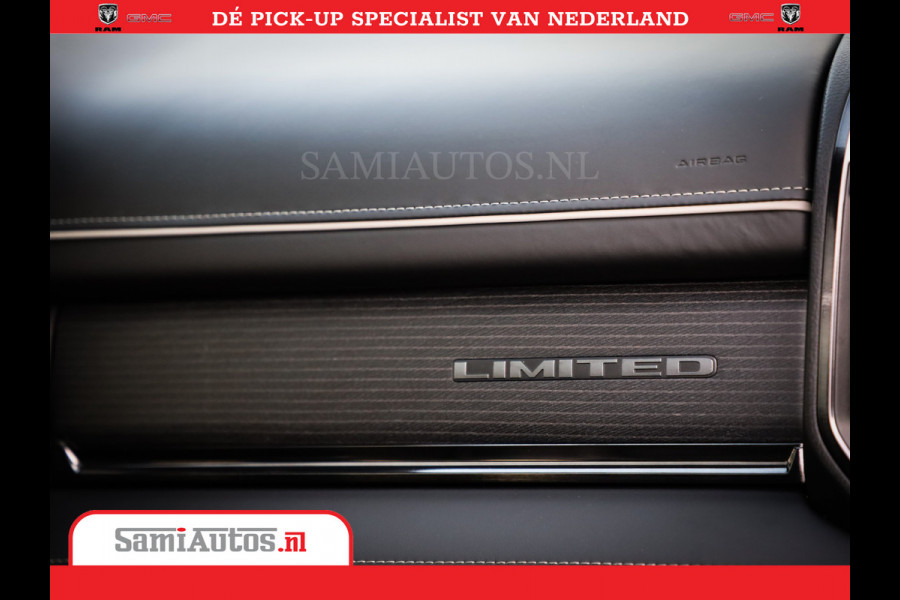 Dodge Ram Limited Night | 5.7 V8 Hemi Full Option | Comfortabele Dubbele Cabine met Royale 5 Zitplaatsen | De Meest Luxe en Volle Pick-Up in zijn Klasse | BPM vrij | Nu Leverbaar uit Voorraad | Voorraad Nr v45lpr