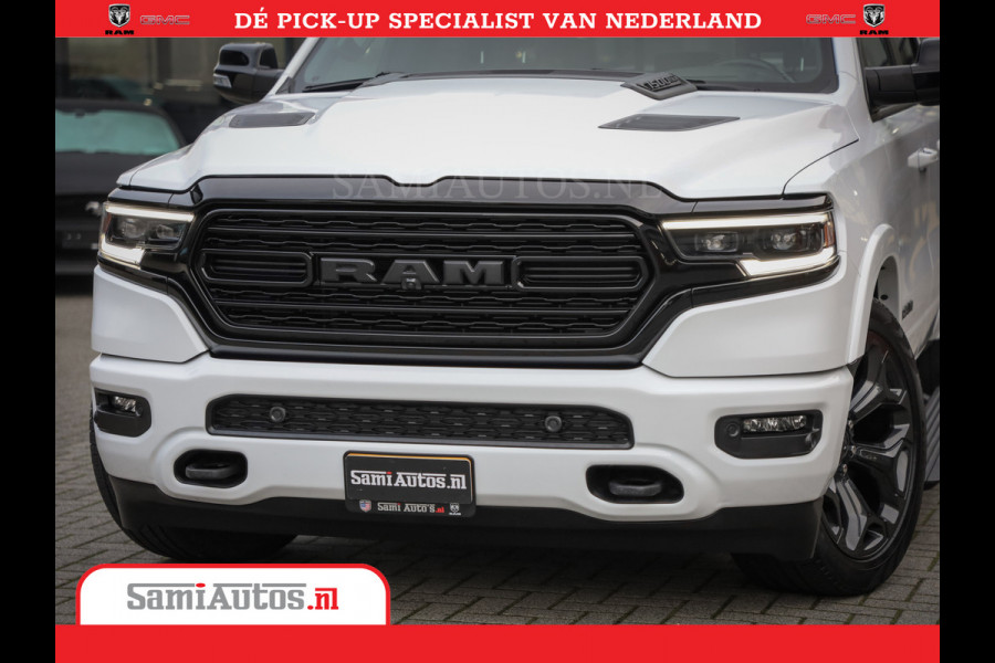 Dodge Ram Limited Night | 5.7 V8 Hemi Full Option | Comfortabele Dubbele Cabine met Royale 5 Zitplaatsen | De Meest Luxe en Volle Pick-Up in zijn Klasse | BPM vrij | Nu Leverbaar uit Voorraad | Voorraad Nr v45lpr