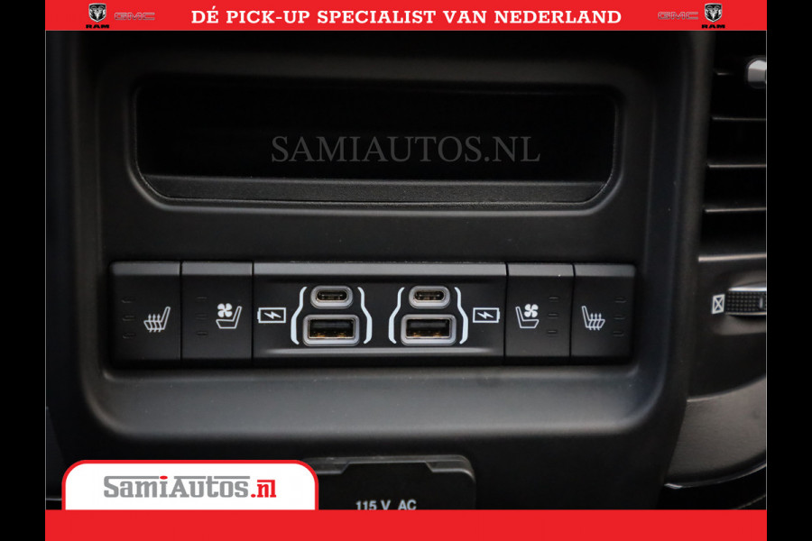 Dodge Ram Limited Night | 5.7 V8 Hemi Full Option | Comfortabele Dubbele Cabine met Royale 5 Zitplaatsen | De Meest Luxe en Volle Pick-Up in zijn Klasse | BPM vrij | Nu Leverbaar uit Voorraad | Voorraad Nr v45lpr