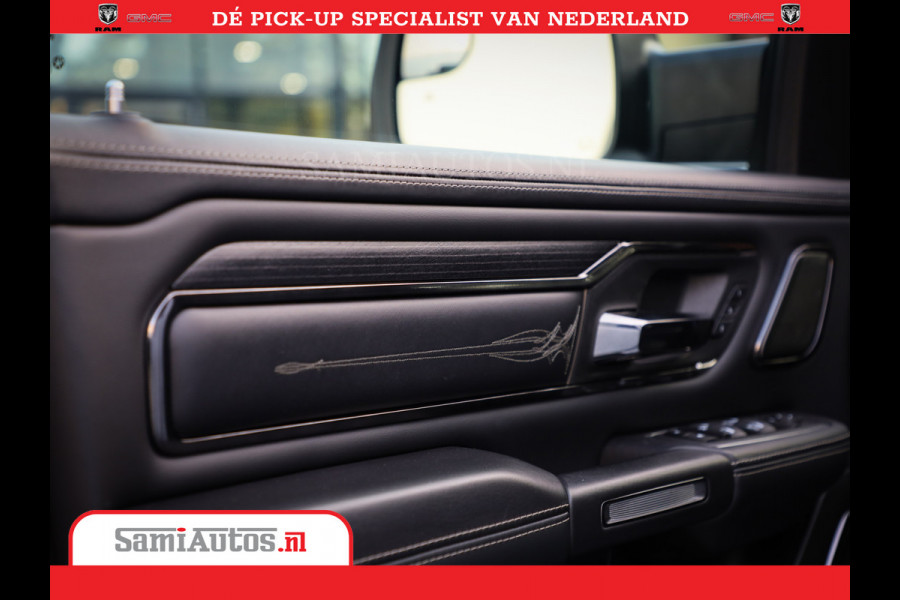 Dodge Ram Limited Night | 5.7 V8 Hemi Full Option | Comfortabele Dubbele Cabine met Royale 5 Zitplaatsen | De Meest Luxe en Volle Pick-Up in zijn Klasse | BPM vrij | Nu Leverbaar uit Voorraad | Voorraad Nr v45lpr