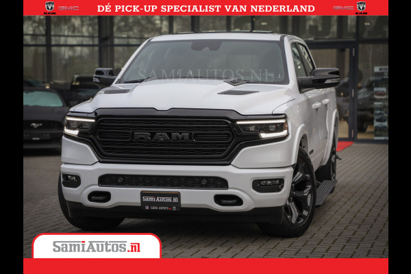 Dodge Ram Limited Night | 5.7 V8 Hemi Full Option | Comfortabele Dubbele Cabine met Royale 5 Zitplaatsen | De Meest Luxe en Volle Pick-Up in zijn Klasse | BPM vrij | Nu Leverbaar uit Voorraad | Voorraad Nr v45lpr