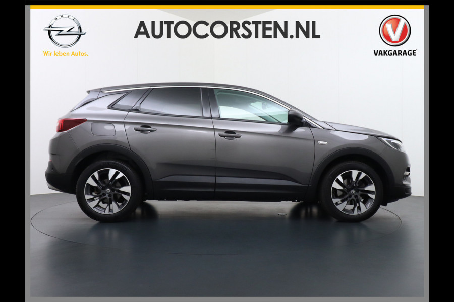 Opel Grandland X T131PK AUT-8 Navi Apple Carplay Android Ecc Elek.Achterklep AGR-Stoelen Stuur/Stoelverwarming Cruise Control Pdc Keyless Led Bus Regen/Lichtsensor Dodehoeksensor Rijstrooksensor Verkeersbordlezer Winterpakket DAB+ Lmv 18" 1.2 Turbo 1e Eigenaar € 35.000 nieuw Origineel Nederlandse auto