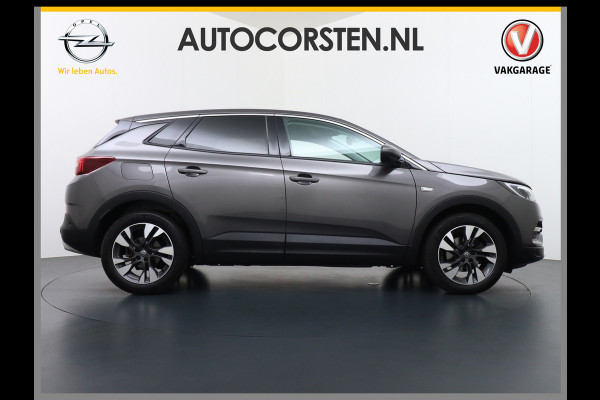 Opel Grandland X T131PK AUT-8 Navi Apple Carplay Android Ecc Elek.Achterklep AGR-Stoelen Stuur/Stoelverwarming Cruise Control Pdc Keyless Led Bus Regen/Lichtsensor Dodehoeksensor Rijstrooksensor Verkeersbordlezer Winterpakket DAB+ Lmv 18" 1.2 Turbo 1e Eigenaar € 35.000 nieuw Origineel Nederlandse auto