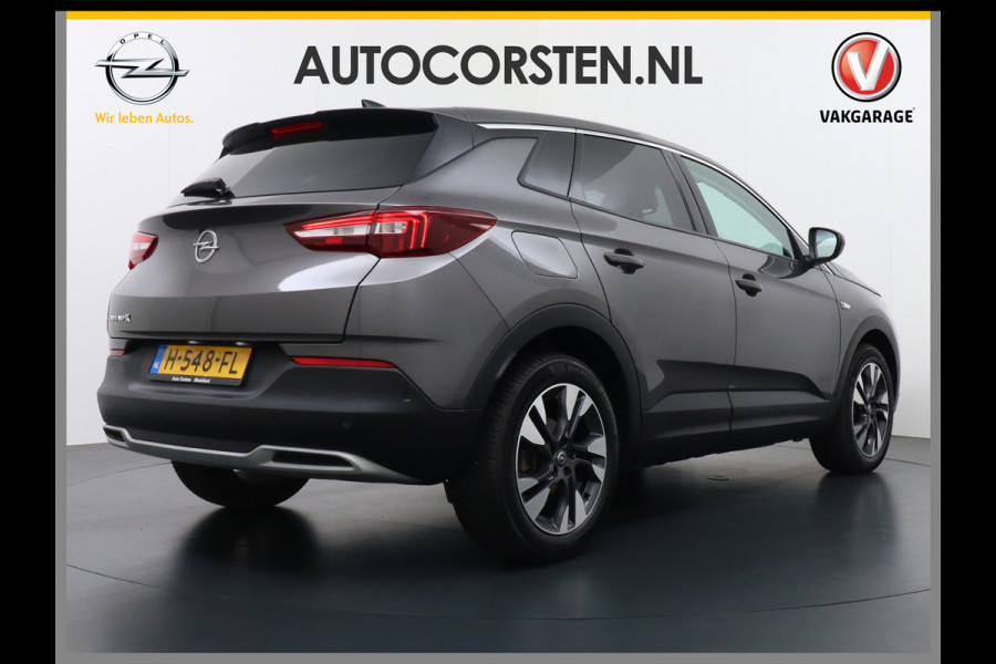 Opel Grandland X T131PK AUT-8 Navi Apple Carplay Android Ecc Elek.Achterklep AGR-Stoelen Stuur/Stoelverwarming Cruise Control Pdc Keyless Led Bus Regen/Lichtsensor Dodehoeksensor Rijstrooksensor Verkeersbordlezer Winterpakket DAB+ Lmv 18" 1.2 Turbo 1e Eigenaar € 35.000 nieuw Origineel Nederlandse auto