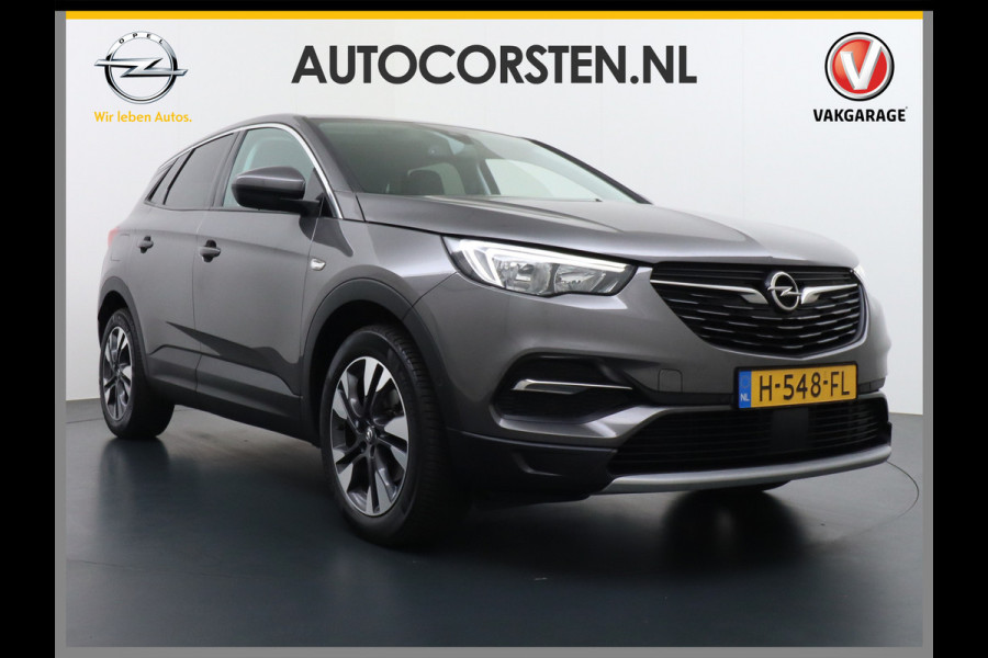 Opel Grandland X T131PK AUT-8 Navi Apple Carplay Android Ecc Elek.Achterklep AGR-Stoelen Stuur/Stoelverwarming Cruise Control Pdc Keyless Led Bus Regen/Lichtsensor Dodehoeksensor Rijstrooksensor Verkeersbordlezer Winterpakket DAB+ Lmv 18" 1.2 Turbo 1e Eigenaar € 35.000 nieuw Origineel Nederlandse auto