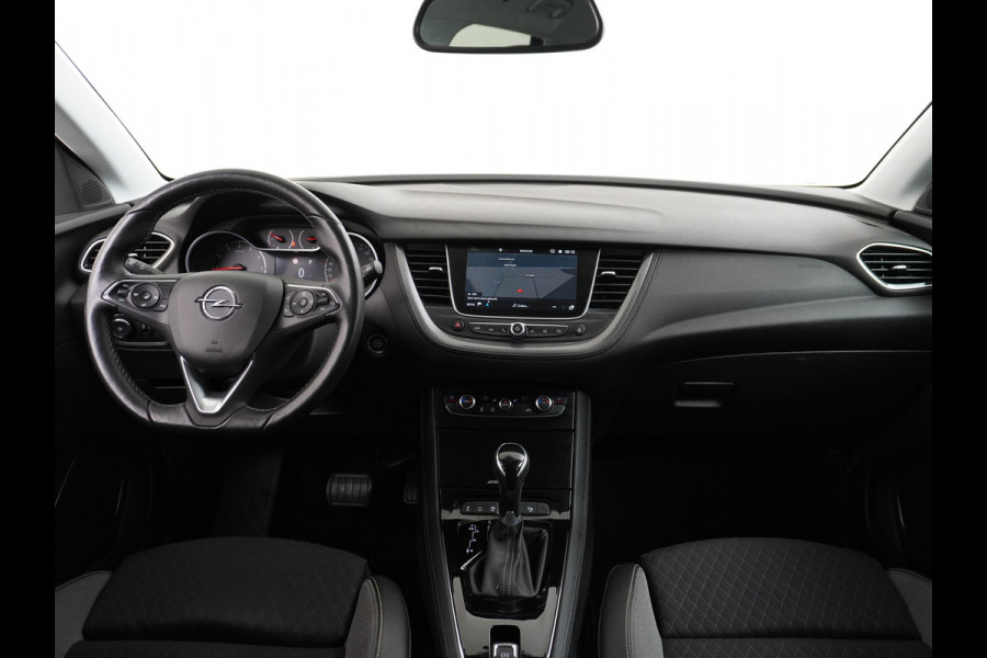 Opel Grandland X T131PK AUT-8 Navi Apple Carplay Android Ecc Elek.Achterklep AGR-Stoelen Stuur/Stoelverwarming Cruise Control Pdc Keyless Led Bus Regen/Lichtsensor Dodehoeksensor Rijstrooksensor Verkeersbordlezer Winterpakket DAB+ Lmv 18" 1.2 Turbo 1e Eigenaar € 35.000 nieuw Origineel Nederlandse auto