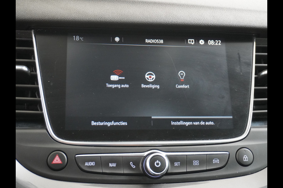 Opel Grandland X T131PK AUT-8 Navi Apple Carplay Android Ecc Elek.Achterklep AGR-Stoelen Stuur/Stoelverwarming Cruise Control Pdc Keyless Led Bus Regen/Lichtsensor Dodehoeksensor Rijstrooksensor Verkeersbordlezer Winterpakket DAB+ Lmv 18" 1.2 Turbo 1e Eigenaar € 35.000 nieuw Origineel Nederlandse auto