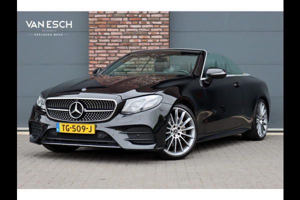 Mercedes-Benz E-Klasse Cabrio 200 AMG Line Premium Aut9 | Airscarf | Burmester | Memory | HUD | Surround Camera | Dodehoekassistent | Intelligent Light System | Cabrioletcomfortpakket |