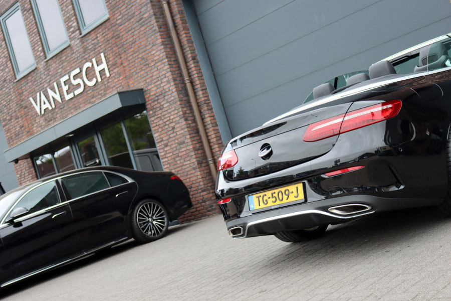 Mercedes-Benz E-Klasse Cabrio 200 AMG Line Premium Aut9 | Airscarf | Burmester | Memory | HUD | Surround Camera | Dodehoekassistent | Intelligent Light System | Cabrioletcomfortpakket |