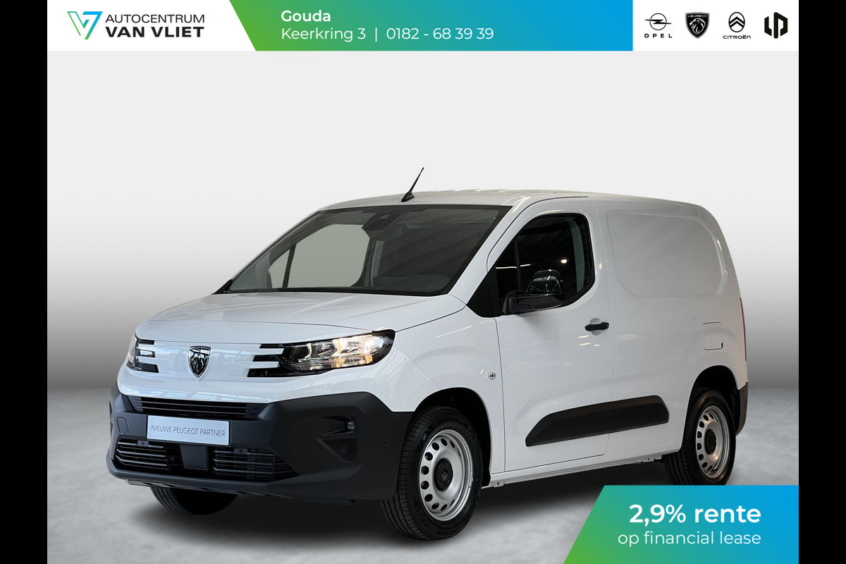 Peugeot Partner L1 100 Pk. | 2,9% rente | navi incl. Apple Carplay | camera | digitale binnenspiegel | dodehoek detectie | parkeersensoren | 3-zitter | rijklaarprijs Peugeot Partner L1 100 Pk. | 2,9% rente | navi incl. Apple Carplay | camera | digitale binnenspiegel | dodehoek detectie | parkeersensoren | 3-zitter | rijklaarprijs