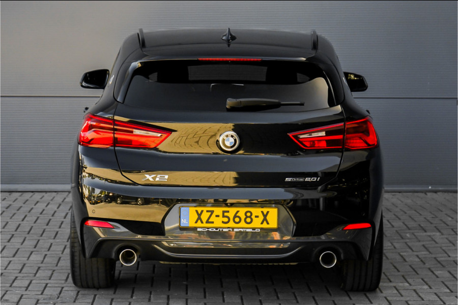 BMW X2 sDrive20i M-Sport Shadow Leder Camera Trekhaak Stuurverwarming 19"