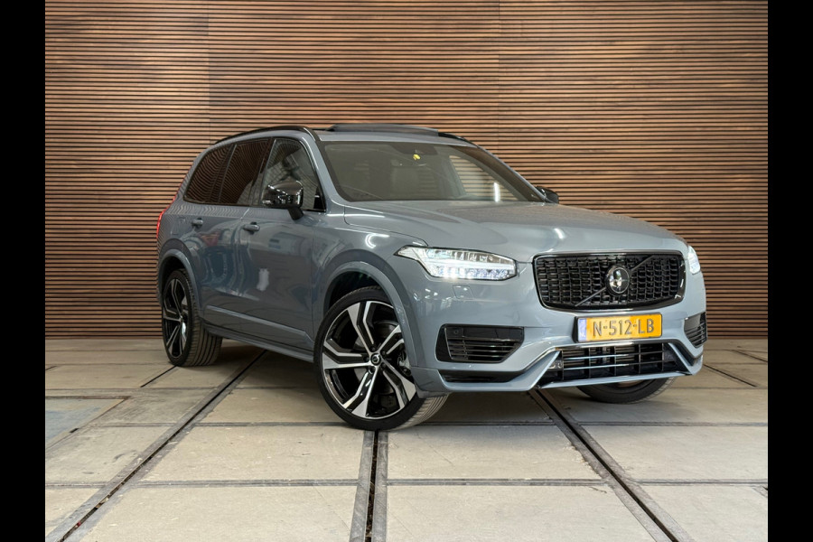 Volvo XC90 2.0 T8 Recharge AWD R-Design | Ultimate Dark Edition | Heico-sportuitlaten | 7p | Pano | 360° Camera | Thunder Grey