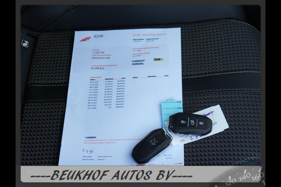 Peugeot 208 1.2 PureTech GT-Line Automaat Carplay Navi Leer