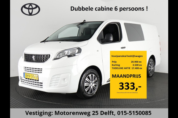 Peugeot Expert 2.0 BLUE HDI 120 L3 PREMIUM DUBBELE CABINE 6 PERSOONS 1e EIG. EURO 6