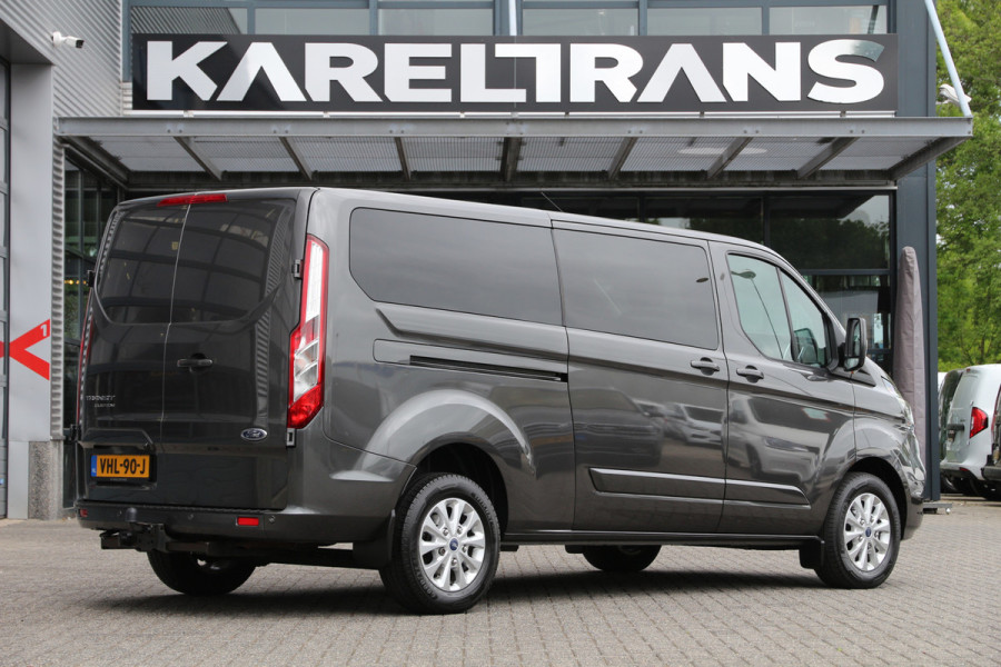 Ford Transit Custom 2.0 TDCI 130 | DC | 2x Schuifdeur | Leer | Navi | Cruise | Airco..