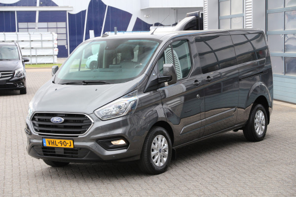 Ford Transit Custom 2.0 TDCI 130 | DC | 2x Schuifdeur | Leer | Navi | Cruise | Airco..