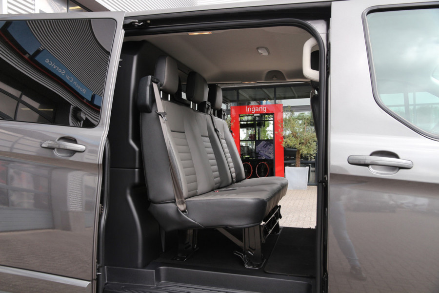 Ford Transit Custom 2.0 TDCI 130 | DC | 2x Schuifdeur | Leer | Navi | Cruise | Airco..