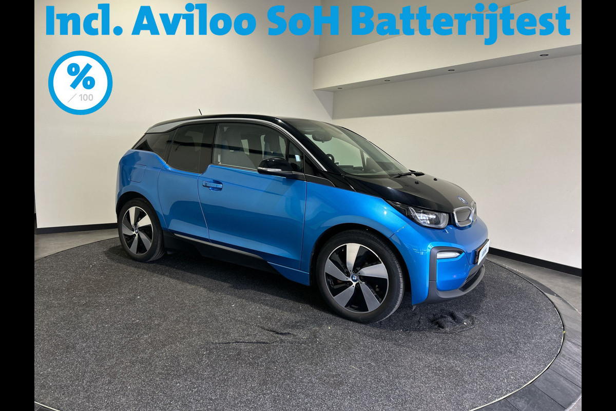 BMW i3 Basis iPerformance 94Ah 33 kWh | Warmtepomp! | Navigatie | Verwarmde voorstoelen SoH (batterijcheck) 89 % score! BMW i3 Basis iPerformance 94Ah 33 kWh | Warmtepomp! | Navigatie | Verwarmde voorstoelen SoH (batterijcheck) 89 % score!
