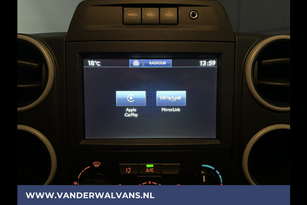 Peugeot Partner 1.6 BlueHDi 100pk L1H1 Euro6 Airco | Navigatie | Cruisecontrol | Trekhaak | Apple Carplay Parkeersensoren