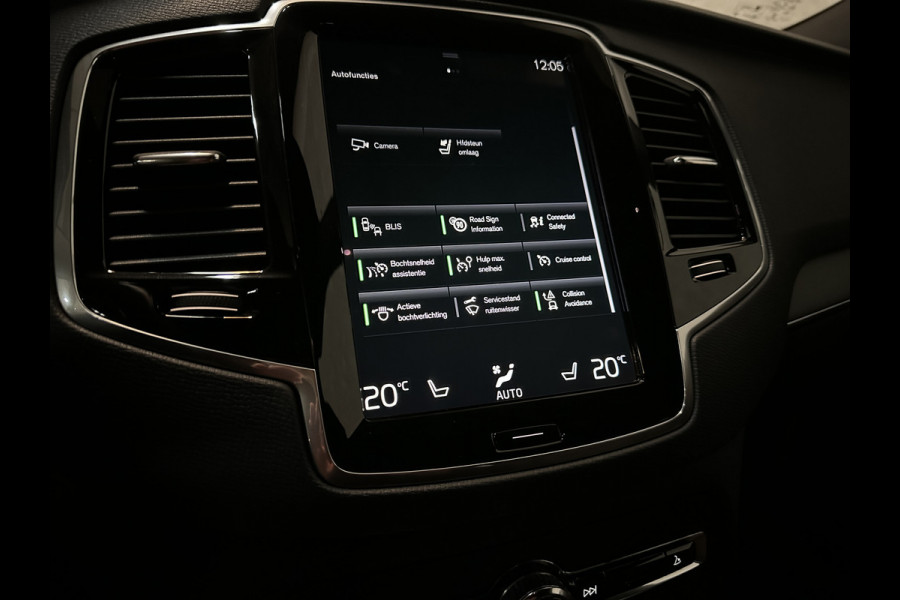 Volvo XC90 T8 390pk AWD Recharge | 360 View | ACC | Pilot-Assist | Full-LED | Keyless-Entry | 12 mnd. Bovag Garantie | Leder | Memory | Stuurverwarming | Stoelverwarming | Zwarte Hemel | Zonwering | Getint Glas | Standkachel | Carplay |