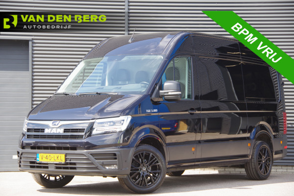 MAN TGE 3.180 35 2.0 L3H3 3-ZITS, AUT. LED, TREKHAAK, CAMERA, CRUISE, CLIMA, NAVI, PDC RONDOM, LEDER STUUR, STUUR VERWARMING, VOORRUIT V