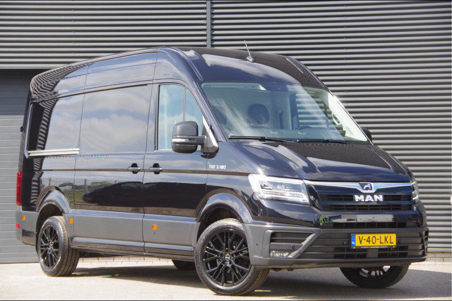 MAN TGE 3.180 35 2.0 L3H3 3-ZITS, AUT. LED, TREKHAAK, CAMERA, CRUISE, CLIMA, NAVI, PDC RONDOM, LEDER STUUR, STUUR VERWARMING, VOORRUIT V